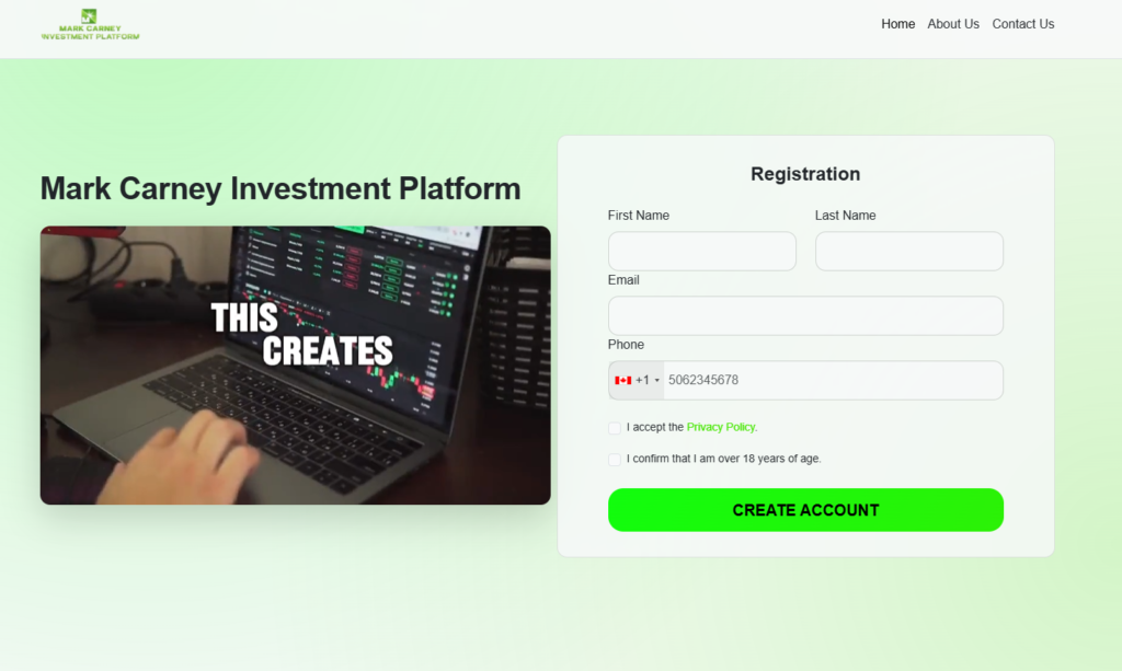 Mark Carney Investment Platform